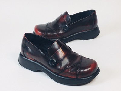 dansko maroon clogs