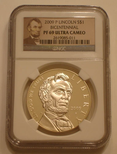 2009-P LINCOLN Commemorative Silver Dollar NGC PF 69 Ultra Cameo