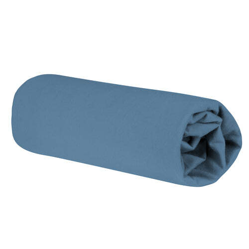 roba Spannbettlaken für Babybetten 'Seashells Indigo' - GOTS & Oeko Tex 100