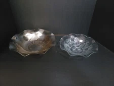 VTG JEANETTE IRIS & HERRINGBONE Clear Glass AND CARNIVAL DEPRESSION GLASS SET