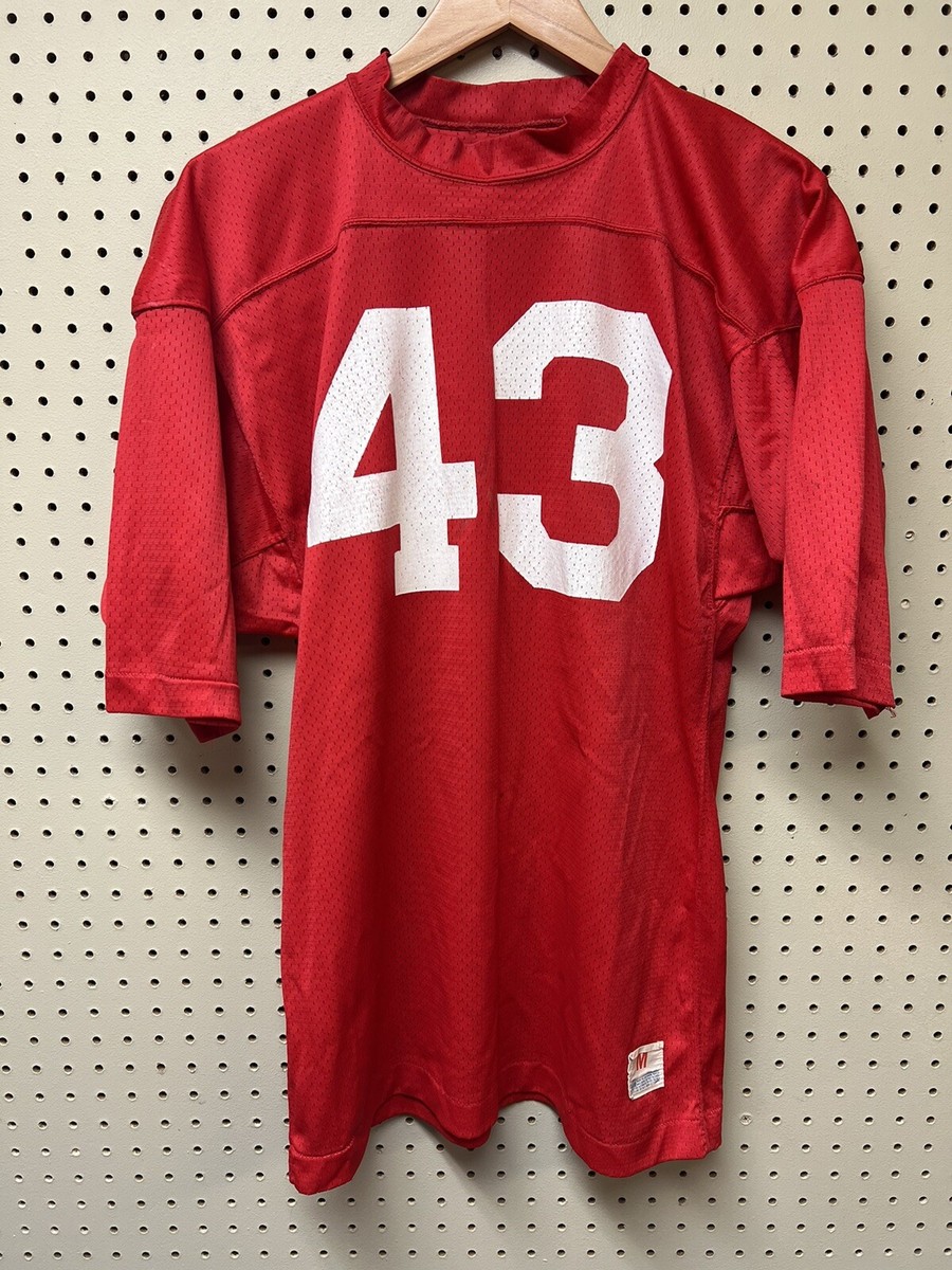 VINTAGE Champion Football Jersey Medium Red #43 USA Made