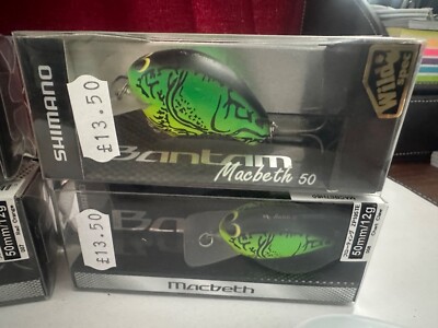 Shimano Bantam Macbeth 50 Hecht Angelköder, grün, gelb & orange