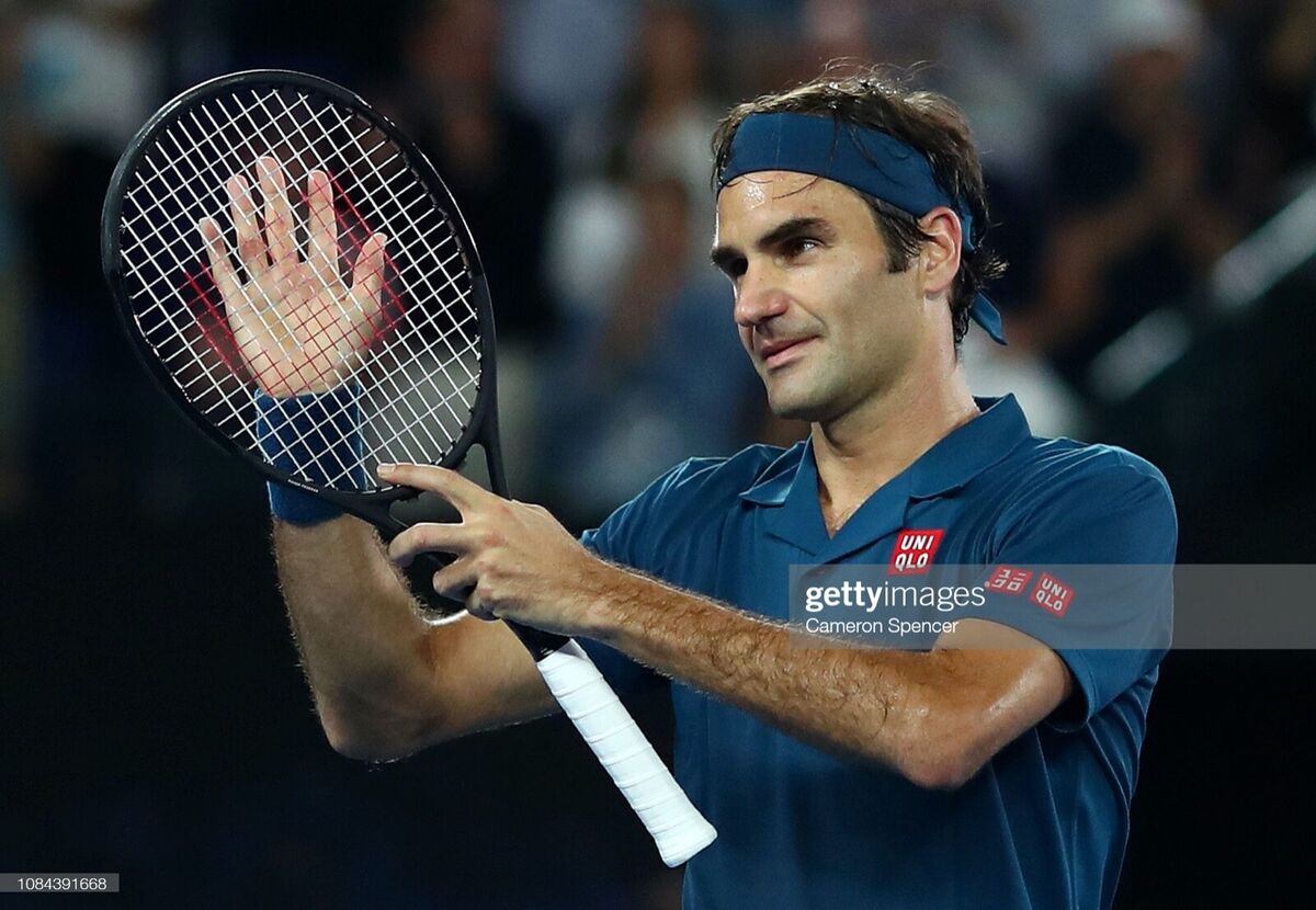 Uniqlo Roger Federer RF 2019 Australian Open Tennis Polo Uniqlo Roger Federer RF 2019 Australian Open Tennis Polo