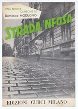 Spartito DOMENICO MODUGNO Strada 'nfosa - Curci 1956