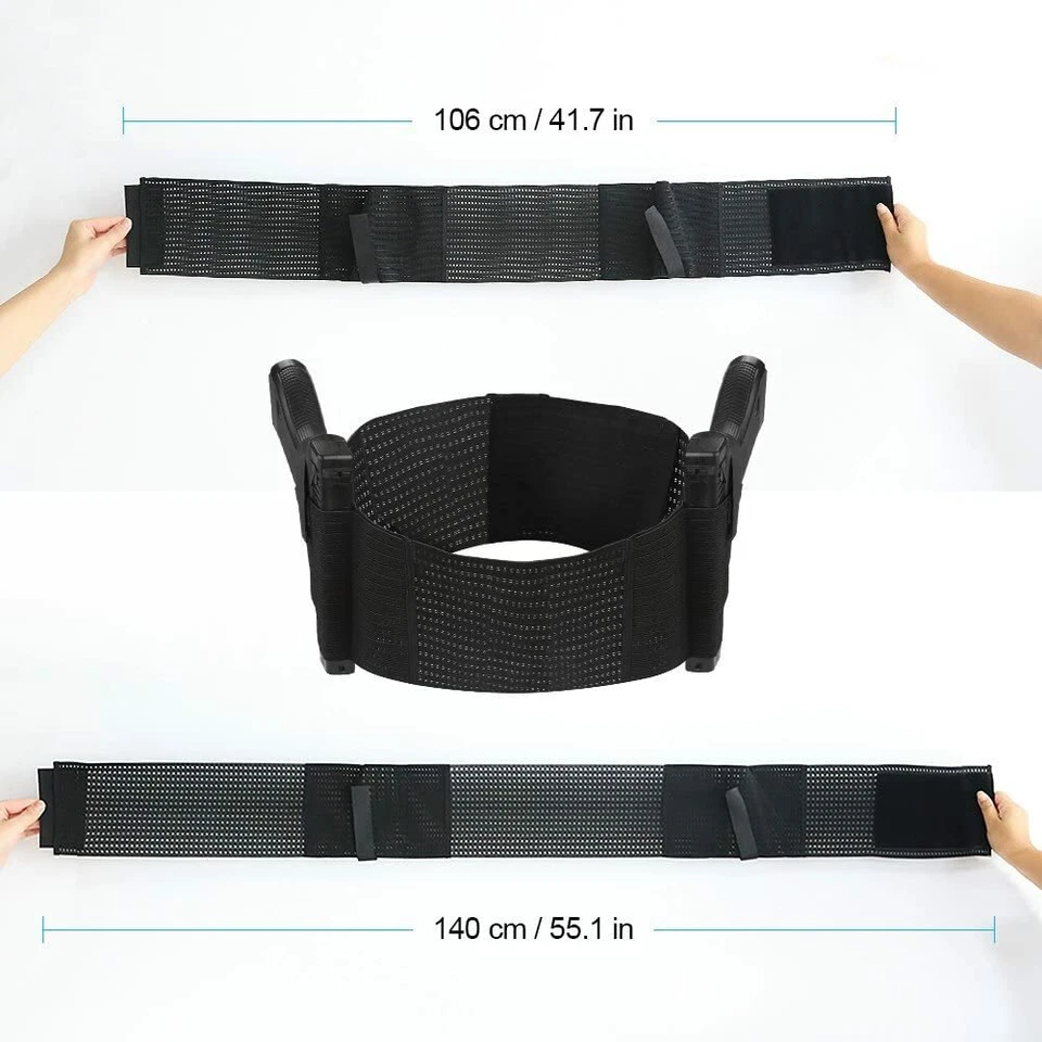 Tactical Elastic Mesh Belly Band Waist Hand Gun Pistol Holster Army Gun Belt - Image 3 of 4