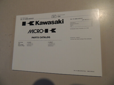 Parts catalog Kawasaki JET SKI 800 SX-R 2006/07 Teilekatalog /