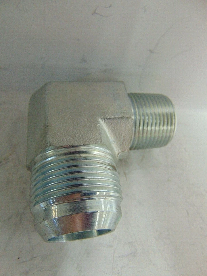 无品牌 1 英寸 X 3/4 英寸 JIC 至 NPT 90° 男性 ELBOW 5405X16X12 — 第 4/4 张图片