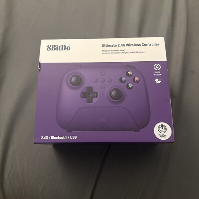 8BitDo - Ultimate 2.4G Wireless Controller for Windows PCs with Dock - Purple