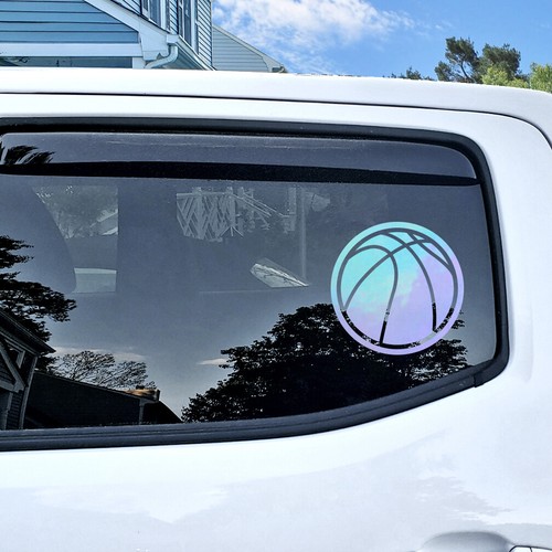 Basketball Silhouette Sports Vinyl Decal Sticker, Various Colors and Sizes - Picture 4 of 5