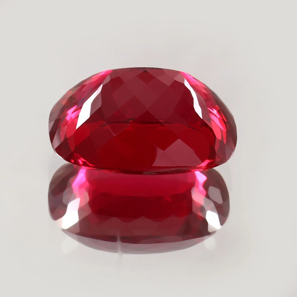 Натуральный безупречный мозамбикский кроваво-красный рубиновый драгоценный камень россыпью 26x20 мм - Изображение 4 из 4