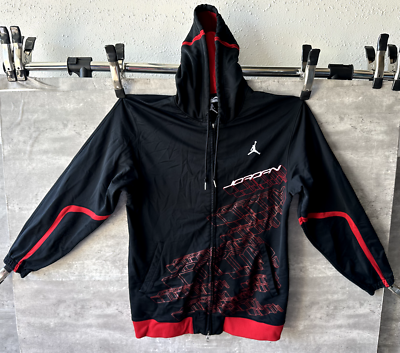 nike air jordan hoodie black and red