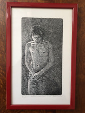 Autoritratto con rosa - Renzo Crociara - 1976