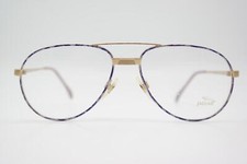 Vintage Glasses Jaguar 304-350 Gold Purple Oval Eyeglass Frame