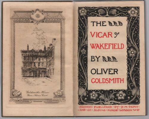 Oliver Goldsmith : The Vicar of Wakefield 1904 cuir intégral - Photo 1/3