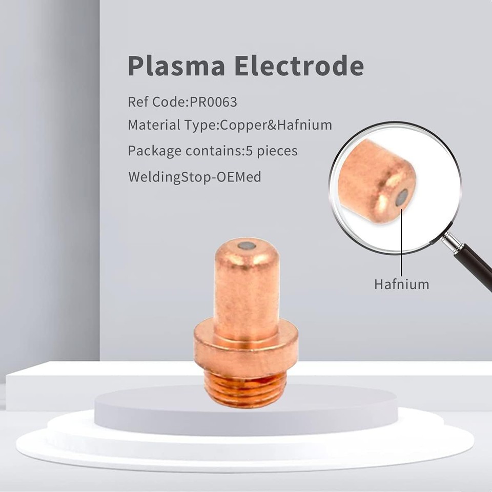 Plasmaschneid-Verbrauchsmaterialien Für Eastwood Versa Cut 60 CB70 | 5 Elektroden + 5 Spitzen + Zubehör | 0.2mm