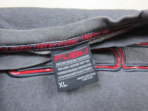 Vintage Fubu Sweater Mens XL Spellout 90s Y2K Streetwear Baggy Oversized Rap - Picture 8 of 13