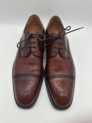 BRAND NEW Magnanni Antonio Men Brown Leather Cap Toe  display picture 3
