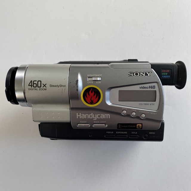 SONY Handycam CCDTR 818 Video Camera Recorder Hi8 460x Digital Zoom Nightshot eBay