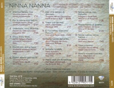 NINNA NANNA-LULLABIES NEW CD