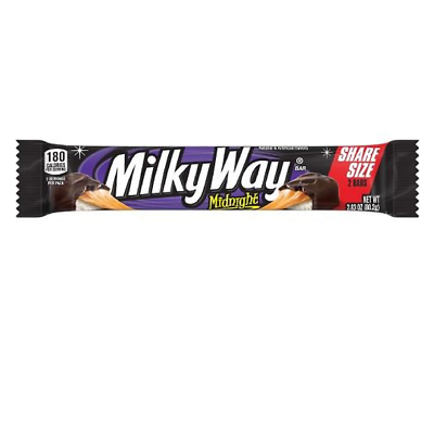Full Box 24x Bar Milky Way Midnight Dark Chocolate Caramel Nougat