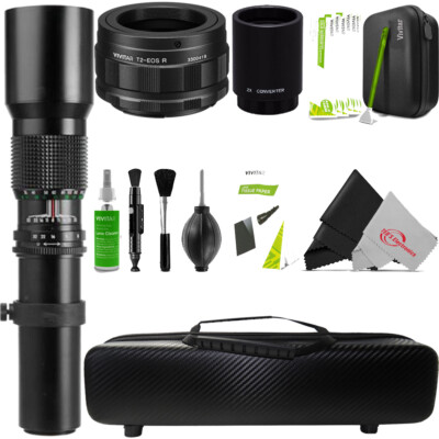 Vivitar 500mm f/8.0 Preset Telephoto Zoom Lens for Canon RF-Mount Cameras
