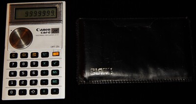 Calculatrice vintage CANON Card LC-31 - Collection