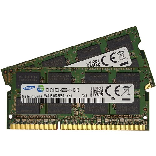 Samsung 16GB (2x8GB) PC3L-12800S DDR3 1600 MHz 1,35 V SODIMM RAM Laptop-Speicher - Bild 2 von 2