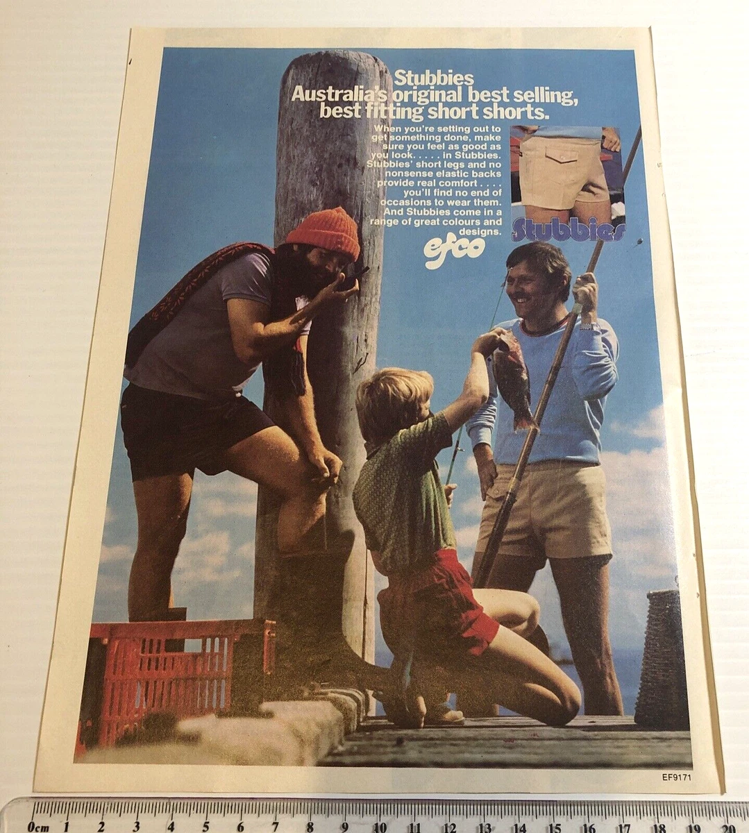 Stubbies Shorts Men s Fashion Original 1970 s Vintage Magazine