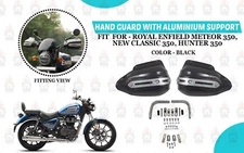 Royal Enfield "Hand Guard Black Fit For Meteor, Hunter, New Classic 350"