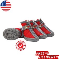 Dog Boots Anti Slip Paw Protector Shoes Waterproof Reflective Small Large Dogs