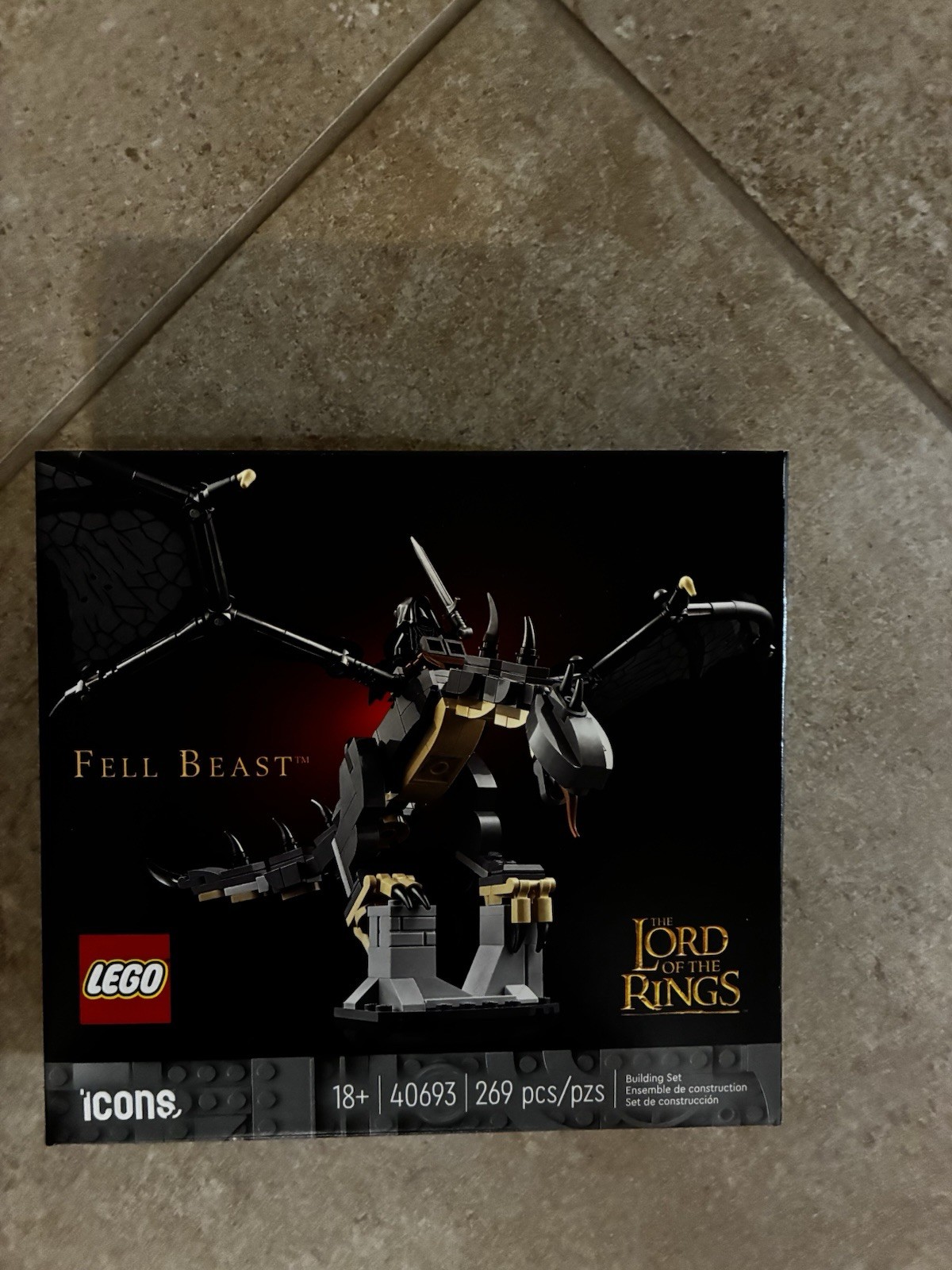 LEGO ICONS Lord of the Rings Fell Beast - Dragon - 40693