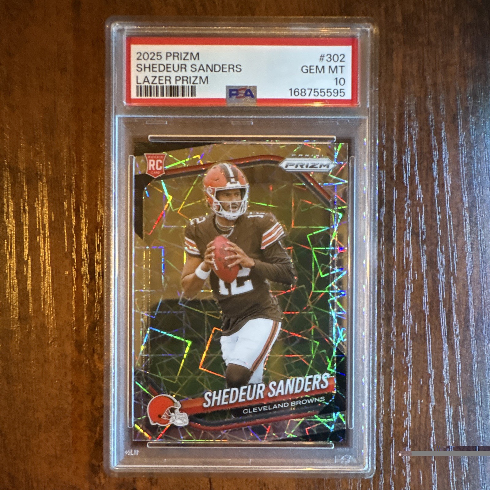 Shedeur Sanders Panini Prizm #302 Lazer