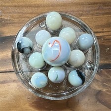 Vintage Lot of UV reactive marbles & Shooter