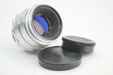 SERVICED RED P Helios 44 2/58 Silver 13 Blades KMZ Biotar copy cover Full Frame