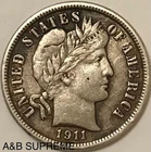 (1) Barber Dime XF-AU Extremely Fine-About Uncirculated From Estate 90% Silver