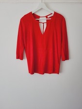 T-shirt maglietta Sandro Paris lino e seta manica 3/4 TG 10/12