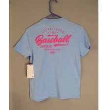 Baseball Lifestyle 101 T Shirt Youth Large Baseball Tee Crew Heathered New