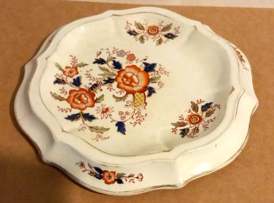 1 antike S Johnson Ltd Burslem Brittania Keramik Kuchen Brot Servierplatte 25 cm