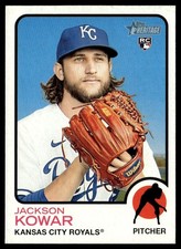 2022 Topps Heritage Jackson Kowar Rookie Kansas City Royals #155