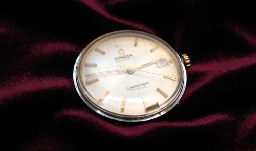 Vintage 1960's - OMEGA 34mm -14K  No Bezel- Seamaster Deville Watch - Runs As Is