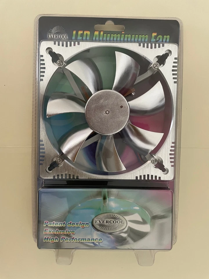 Evercool 120x120x25mm 4LED Aluminum Fan (R,B,G,O) ALED 12025 - Image 3 of 4