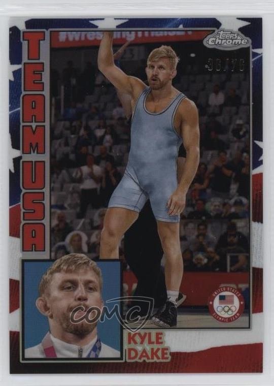 2024 Topps Chrome US Olympic & Paralympic Team and Hopefuls 36/76 Kyle Dake r5f