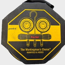 CPS MT2H7P5 Workingman 2-Valve Manifold Gauge and Hoses