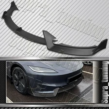 Matt Black Front Bumper Lip Spoiler Splitter WP-Style For 2024-26 Tesla Model 3