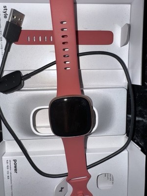 Fitbit - Versa 4 Fitness Smartwatch - Copper Rose READ DESCRIPTION