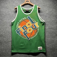 Vintage 1997 NCAA Final Four Mens Jersey Large Green Graphic Print Basketball