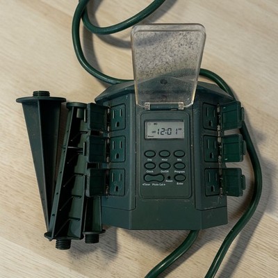 Holiday Living Heavy Duty Outdoor Digital Power Center