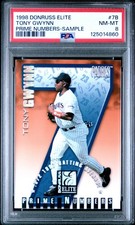 1998 DONRUSS ELITE PRIME NUMBERS SAMPLE #7B TONY GWYNN PSA 8