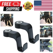 Car Seat Hooks Anti-Drop Headrest Storage Hanger Universal Fit Automotive Org...