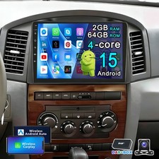 DAB+ Carplay 2+64G Android 15 autoradio GPS BT KAM per Jeep Grand Cherokee WH/WK